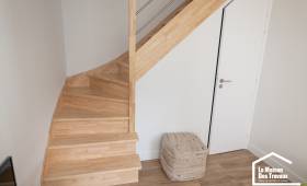 pose escalier fonctionnel dans extension de maison