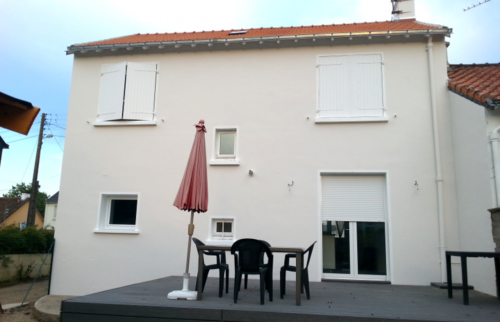 Terrasse après ravalement de la maison