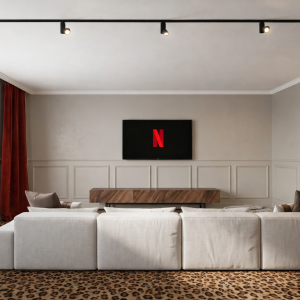 Coin télé sous-sol - La Maison Des Architectes