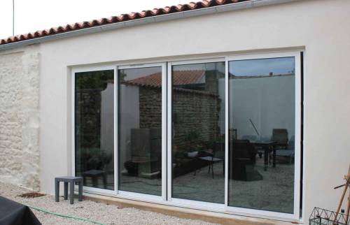 Installation baie vitrée