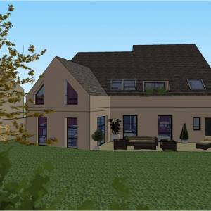Construction maison contemporaine (91) - Plan 3D