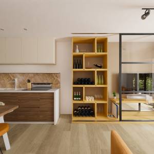 cave à vin sur mesure dans séjour Paris – Sabrina Lo-Hive Nam