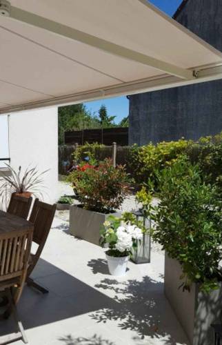 Terrasse carrelée