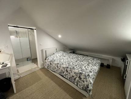 Chambre d'ado et salle de bain après aménagement de comble (Yerres 91330)