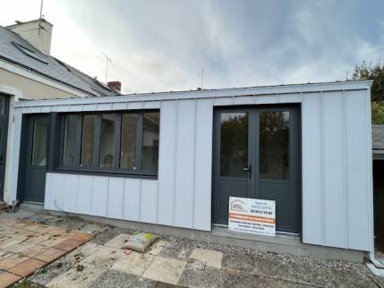 Nouvelle extension de maison en ossature bois - Nantes 44000