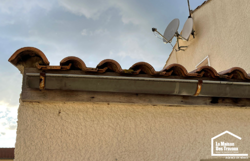 gouttières avant travaux