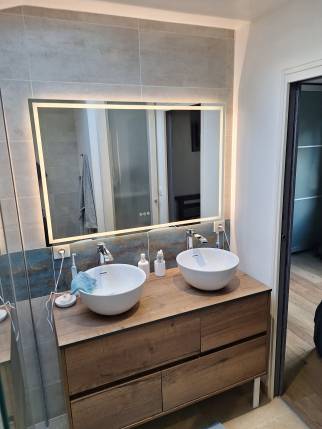 Rénovation de salle de bain avec meuble vasque - Pornic 44210
