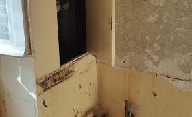 Rénovation complète de cuisine dans un appartement ancien à Sète (34200) avant