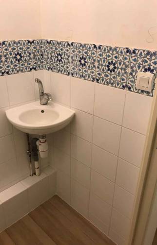 Vasque WC après rénovation 