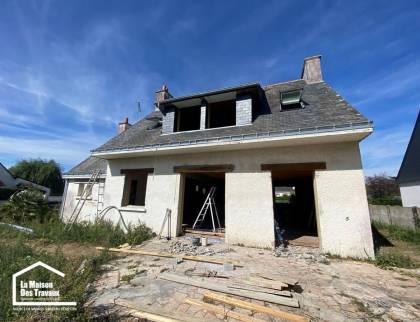 chantier facade maison bord de mer damgan