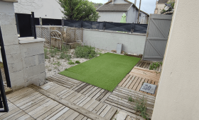 Construction d’une terrasse en bois sur plots