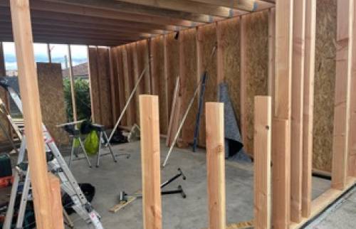 Travaux extension bois