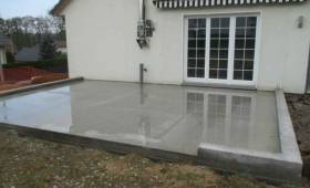 Création de dalle béton