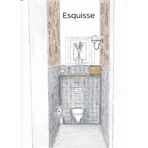 Rénovation de WC - Mélanie DEROUCK - La Maison Des Architectes