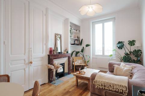 Rénovation Appartement Lyon Montchat - Pièce de vie