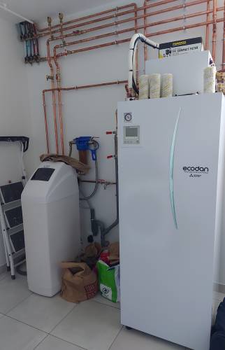 PAC air/eau et adoucisseur d'eau