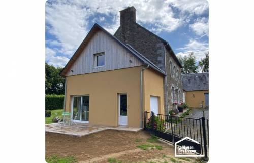 Ravalement de façades et création d'une terrasse - Périers 50190