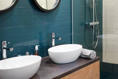 Rénovation de salle de bain avec meuble double vasque - Moissy-Cramayel 77550