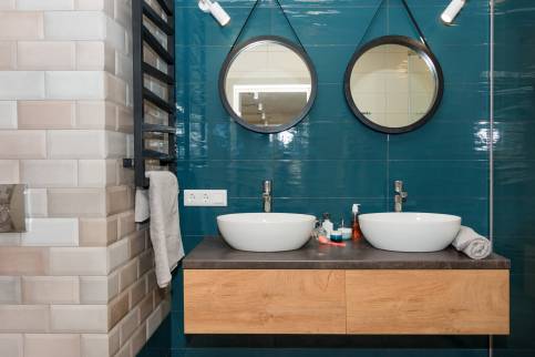 Rénovation de salle de bain avec pose de revêtement mural en faïence - Moissy-Cramayel 77550