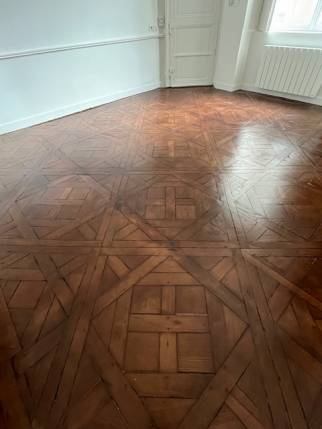 Parquet rénové après la rénovation de l'appartement - Nantes 44