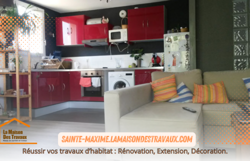 Transformation d’un T1 à Roquebrune-sur-Argens : parquet, cuisine et modernisation