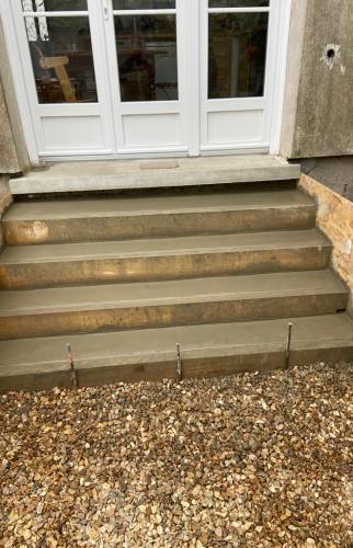 Coffrages pour escalier béton