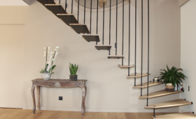 Escalier bois/inox