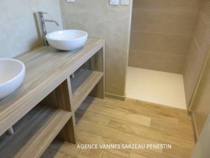 Rénovation de salle de bain La Maison des Travaux Vannes Sarzeau Pénestin