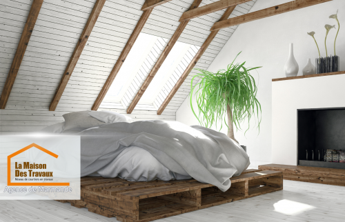 Aménagement de chambre sous combles à Marmande, une réalisation La Maison Des Travaux de Marmande.