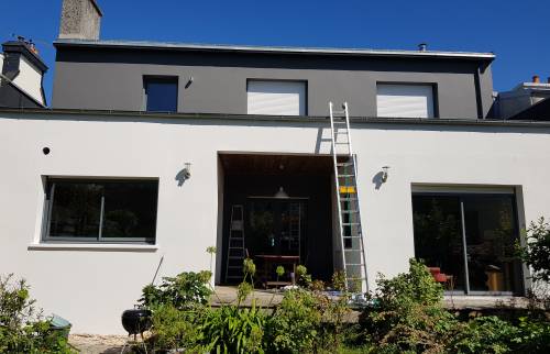 Ravalement de façade de maison à Brest 29200