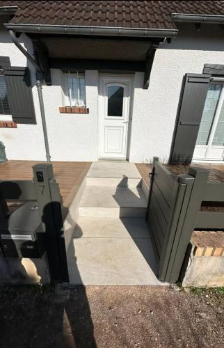 Escalier grès céram après travaux