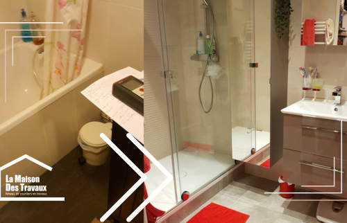 Avant et Après : La Métamorphose d'une Petite Salle de Bain à Mantes-La-Jolie