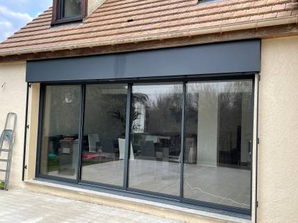 Installation baie vitrée coulissante à Évian-les-Bains