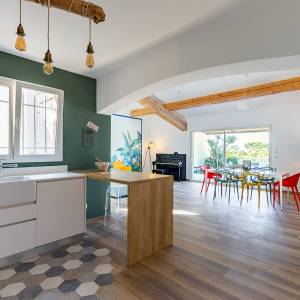 Rénovation pièce à vivre d'une villa bord de mer - Corinne Palermo - La Maison Des Architectes
