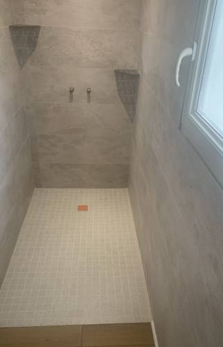 Travaux de rénovation de la douche