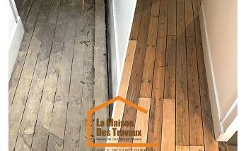 réfection d'un vieux parquet massif