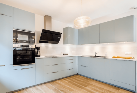 Création de cuisine moderne avec implantation en L - Pérols 34470