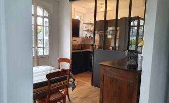 Rénovation d'une maison à Dinard (partie séjour -cuisine)