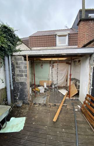 Démarrage chantier, curage et dépose des existants