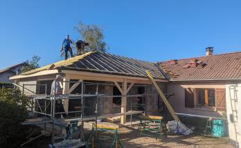 Début d’une extension de 35 m² sur Champier