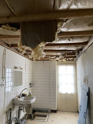 Rénovation de salle de bain en cours dans le Morbihan
