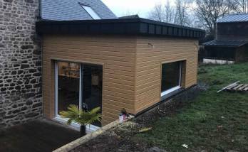 Extension en bardage