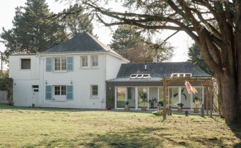 Rénovation et extension d'une véranda existante VERTOU (44120) - vue extérieure avec habitation existante