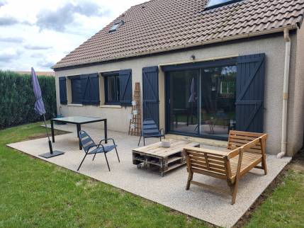  Nouvelle terrasse en béton désactivé - Lésigny 77150