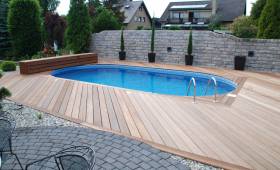 Piscine terrasse bois