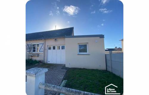 Extension de maison avec du crépis 