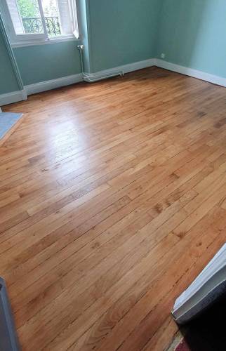 Vitrification parquet chambre