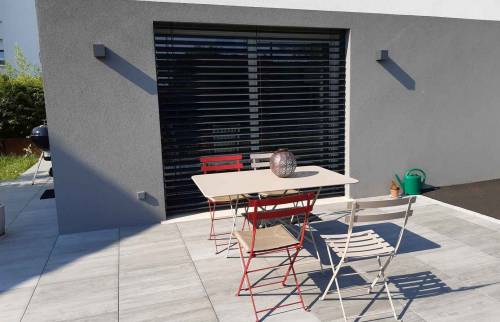 Terrasse en dalle sur plots à Sierentz