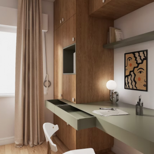 Bureau sur mesure chambre adolescent mobilier intégré et fonctionnel