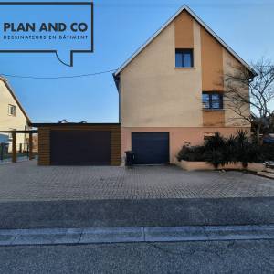 Création d'un garage avec carport - Cécile Geiller - La Maison Des Architectes